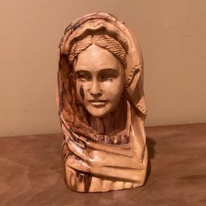 Wooden Italian Style Madonna Bust